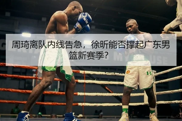 周琦离队内线告急，徐昕能否撑起广东男篮新赛季？